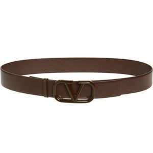 Valentino VLOGO Buckle Signature Leather Belt